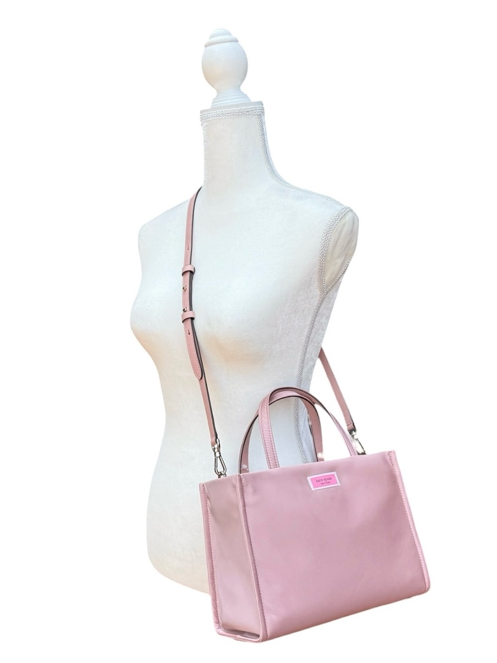 Kate Spade Sam Nylon Medium Satchel Madison Rouge - Picture 3 of 15